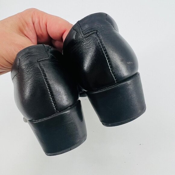 Pikolinos Black Loafers with Leaf Design Size 5 - Picture 6 of 14